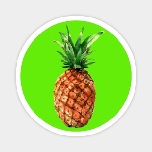 watercolor pineapple Magnet